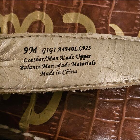 Sam Edelman Gigi Leopard Snake T-Strap Toe Post Sandals Women's sz 9 - Picture 8 of 8